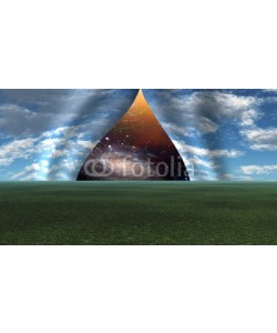 rolffimages, Sky pulled apart like curtain to reveal deep space