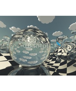 rolffimages, abstract illustration of chess figures at play