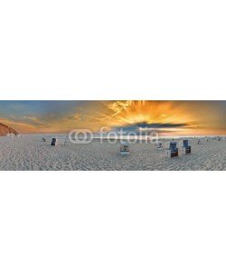 Blickfang, Sylt Kampen rotes KLiff Panorama Sonnenuntergang