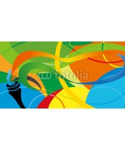 vat2522, Rio vector color background, Brazil Summer 2016 Games in Rio de Janeiro , abstract colorful backdrop , sport games background 2016