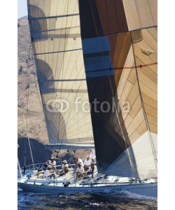 biker3, View of a group of sailors working on sailboat