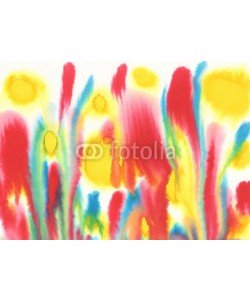 Egle, red green yellow watercolor background