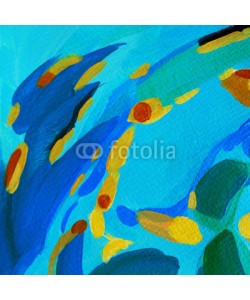 Mikhail Zahranichny, abstract decorative painting for an interior, illustration