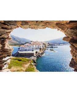 kite_rin, Beautiful view at Chora, the capital of Andros island, Cyclades, Greece