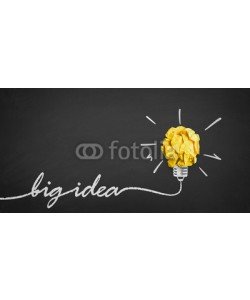 stockpics, Big idea concept on blackboard