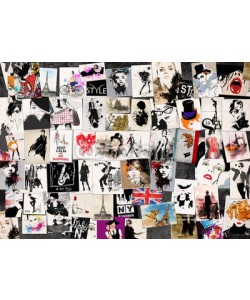 Yevhen, Fashion collage with freehand drawings