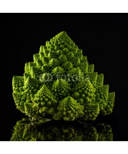 fotoatelie, Fresh Romanesco cabbage on black background