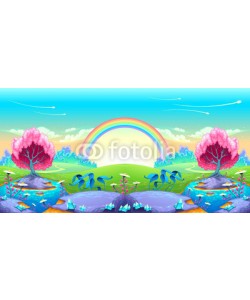 ddraw, Landscape of dreams with rainbow