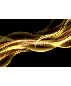 SidorArt, Abstract  fire background flowing effect lighting. Gold blurred color waves design. Glowing neon for your creative projects.
