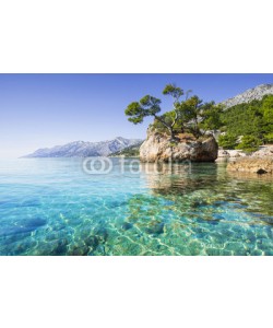 kite_rin, Beautiful bay near Brela town, Makarska rivera, Dalmatia, Croatia