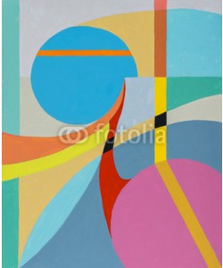 clivewa, An abstract painting with a circular motif.