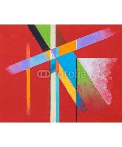 clivewa, An original hard-edged geometric abstract painting.