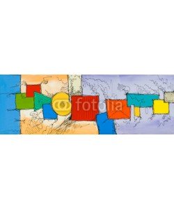 clivewa, An original acrylic and ink colorful abstract painting.