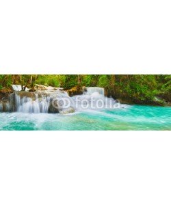 Olga Khoroshunova, Tat Kuang Si Waterfalls. Beautiful panorama landscape. Laos.