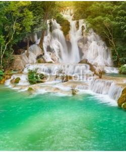 Olga Khoroshunova, Tat Kuang Si Waterfalls. Beautiful landscape. Laos.