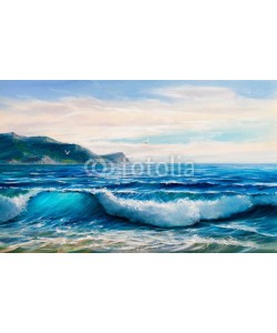 serge-b, Painting seascape. Sea wave .
