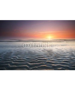 Jenny Sturm, Küste mit Watt im Sonnenuntergang