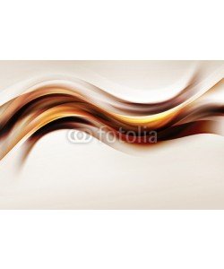 SidorArt, Gold Brown Wave Design Abstract Background