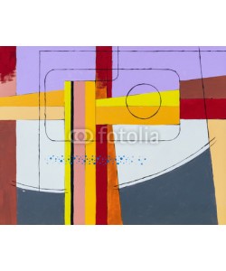 clivewa, abstract background illustration, with strips of color and geometric lines.