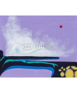 clivewa, A painting of an imaginary landscape or seascape.