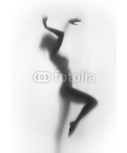 Belphnaque, Diffuse silhouette of a beautiful and sexy perfect body dancer woman