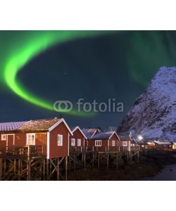 Blickfang, Nordlicht in Reine Lofoten Norwegen