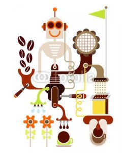 dan8, Coffee Machine - vector illustration