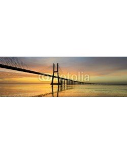 Mapics, Panorama image of the Vasco da Gama bridge in Lisbon