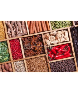 andriigorulko, spices and herbs in wooden box