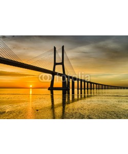 Mapics, Vasco da Gama bridge at sunrise, Lisbon