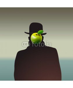 Ivan Kopylov, Silhouette of man with face obscure, vector Eps10 illustration.
