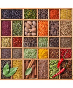 andriigorulko, wooden box with spices and herbs