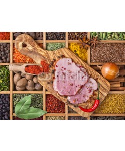 andriigorulko, boiled pork meat with spices and herbs