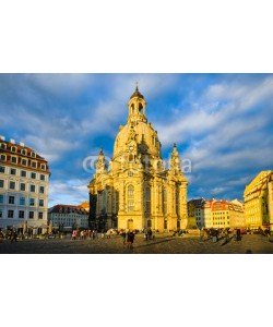 Mapics, Frauenkirche im Abendlicht, Dresden