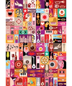 dan8, Music vector illustration
