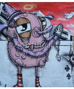 celeste clochard, graffiti