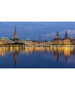 Leonid Andronov, Hamburg city center over the lake