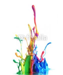 Leigh Prather, Colorful paint splashing