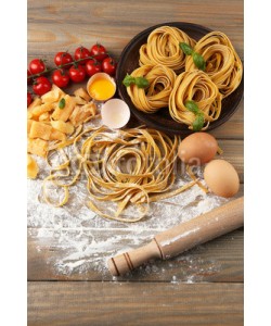 Africa Studio, Still life with raw homemade pasta and ingredients for pasta
