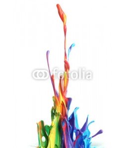 Leigh Prather, Colorful paint splashing
