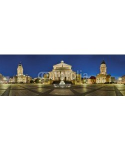 Blickfang, Gendarmenmarkt Berlin beleuchtet Panorama