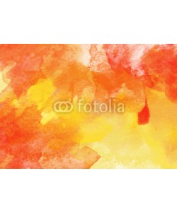 LoveKay, Orange and Yellow Colorful Watercolor Background.