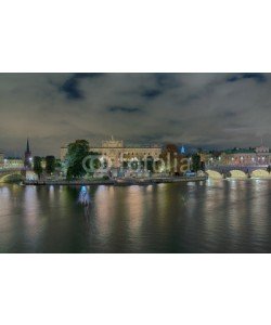 Blickfang, Riksdagshuset Reichstag Stockholm beleuchtet