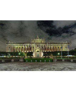 Blickfang, Riksdagshuset Reichstag Stockholm beleuchtet