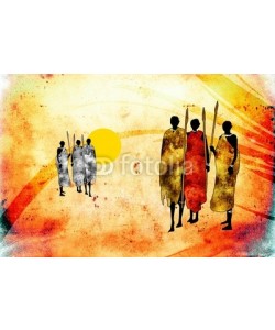 maxtor777, african motive ethnic retro vintage