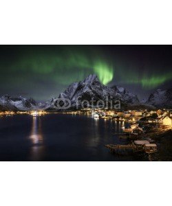 inigocia, Northern lights over Reine, Norway