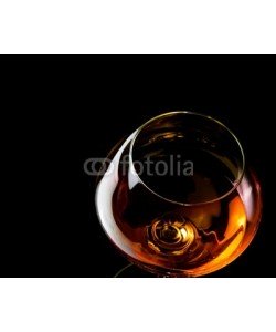donfiore, snifter of brandy in elegant glass with space for text