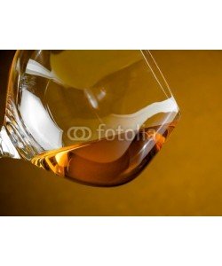 donfiore, snifter of brandy in elegant glass with space for text