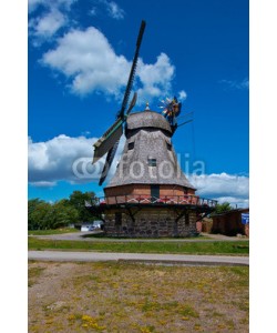 dina, historische Windmühle, Malchow, Mecklenburg Vorpommern, Germany