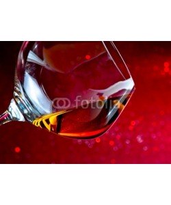 donfiore, snifter of brandy in elegant glass with space for text